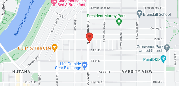 map of 305 Clarence AVE S